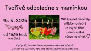Tvořivé odpoledne s maminkou